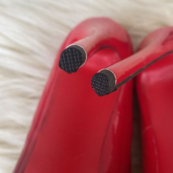 Christian Louboutin New Very Prive Red and Black Heels with Stiletto Design NWOB - Picture 9 of 16